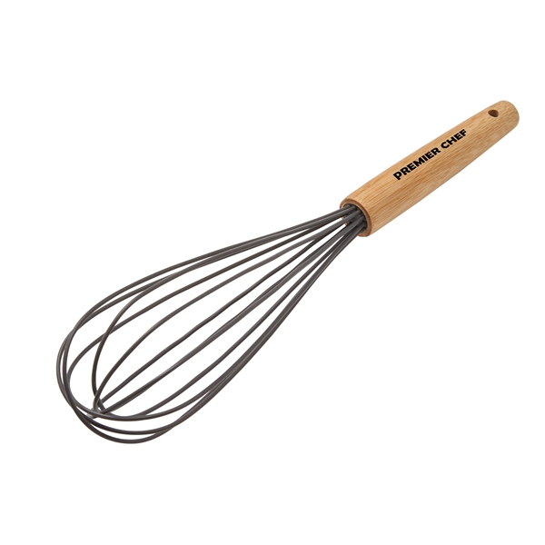 Silicone whisk with bamboo handle.... from ASI 52840 Evans Manufacturing