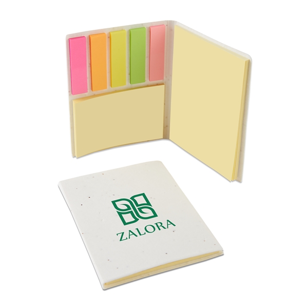 Sticky note pad with two sizes, tape flags and poppy seed... from ASI 52840 Evans Manufacturing