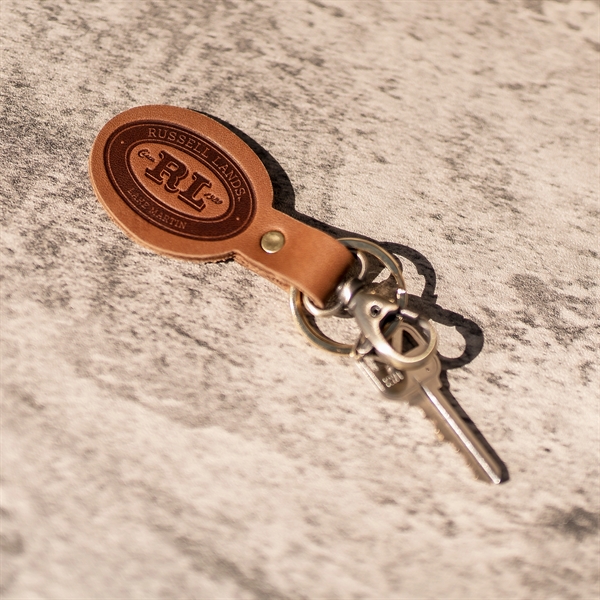 100% Full-Grain Oval Leather Keychain with multiple closure options. Handcrafted in... from ASI 75126 Oowee Products / OOWEE PRODUCTS