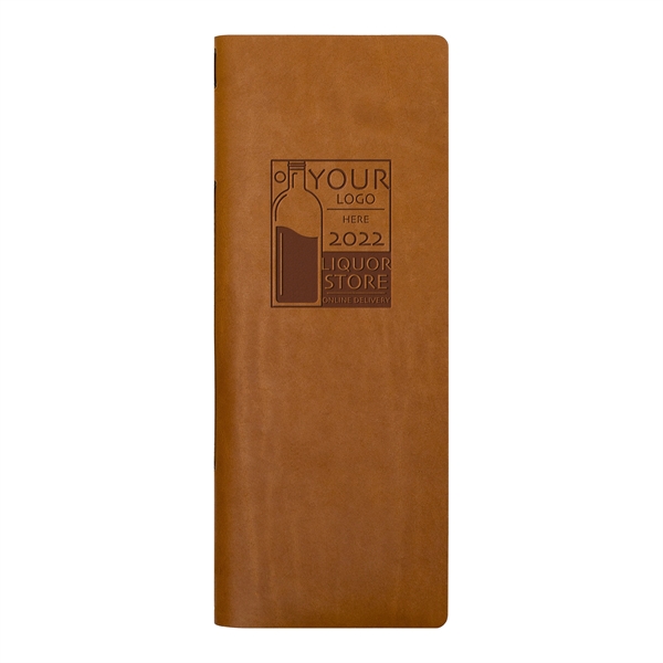 Genuine leather Simple Menu Cover Vertical - Closed (5.75"w x 9.25"h)... from ASI 75126 Oowee Products
