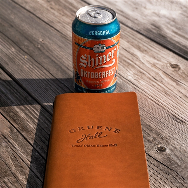 Genuine leather Simple Menu Cover Vertical - Closed (5.75"w x 9.25"h)... from ASI 75126 Oowee Products