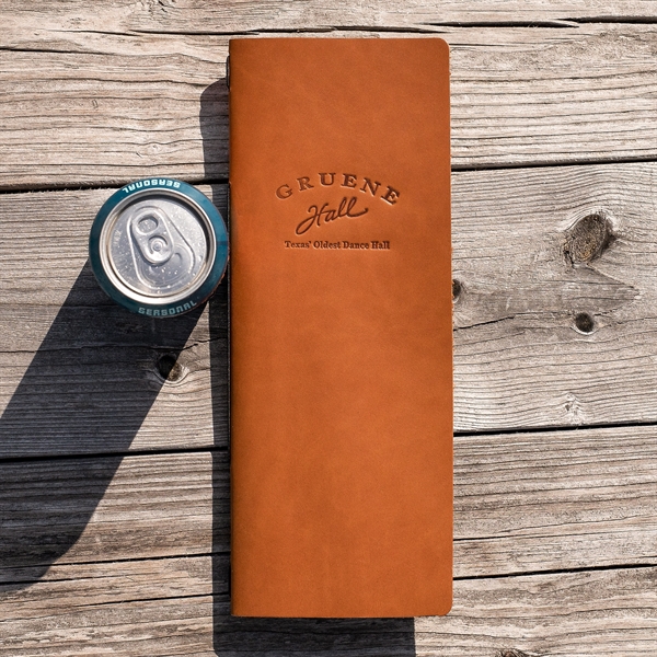 Genuine leather Simple Menu Cover Vertical - Closed (5.75"w x 9.25"h)... from ASI 75126 Oowee Products