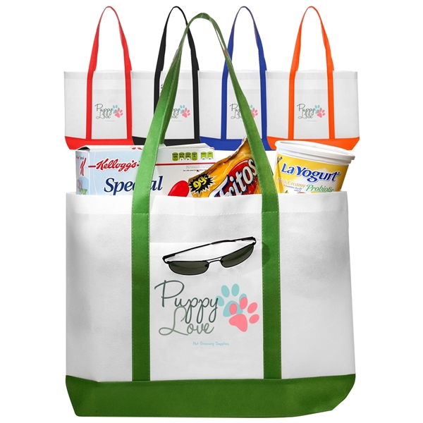 Tote bag with trim colors.... from ASI 39552 BEL Promo