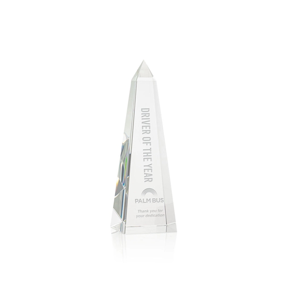 Optical clear crystal obelisk award.... from ASI 84592 St Regis Group / St Regis
