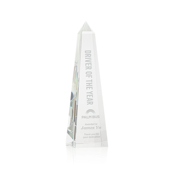 Optical clear crystal obelisk award.... from ASI 84592 St Regis Group / St Regis