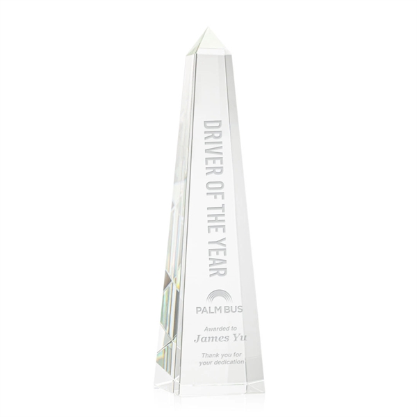 Optical clear crystal obelisk award.... from ASI 84592 St Regis Group / St Regis