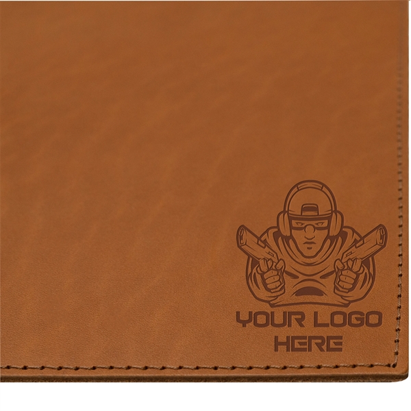 100 Genuine Leather 18" x 12" Gun Mat with a decorative... from ASI 75126 Oowee Products