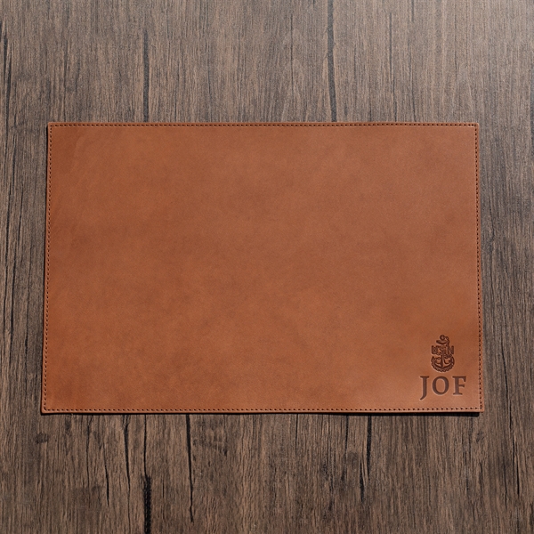 100 Genuine Leather 18" x 12" Gun Mat with a decorative... from ASI 75126 Oowee Products