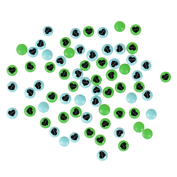 Full-color tube DigiBags filled with 3 oz. of imprinted chocolate buttons... from ASI 44900 NC Custom (CI/Lanco)