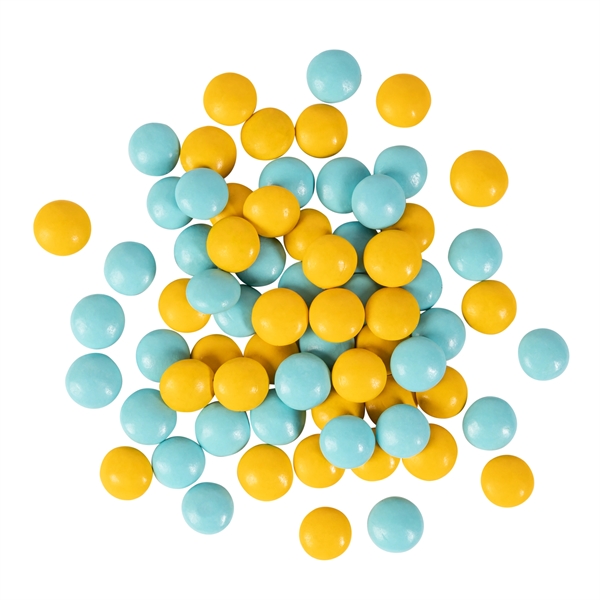 Chocolate buttons in a 5" x 5" bag.... from ASI 44900 NC Custom (CI/Lanco)