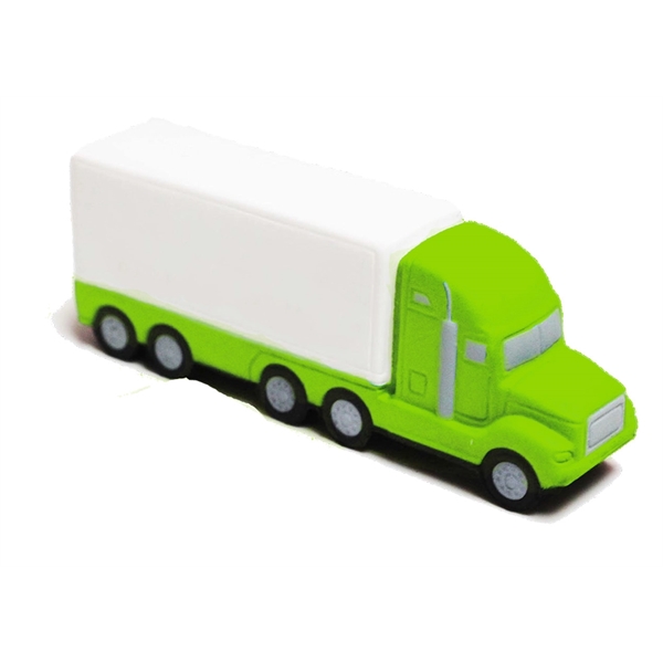 White semi-truck with Light green cab stress reliever.... from ASI 74779 O & S Supply Company LLC / O & S Supply Company