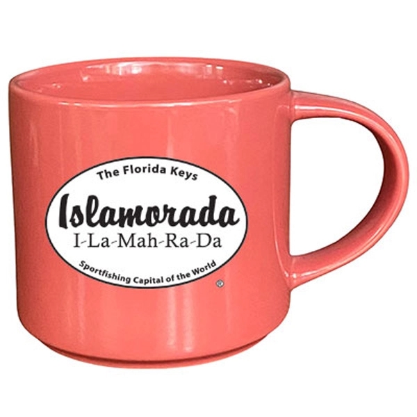 16 oz. stackable mug made of ceramic with a gloss finish.... from ASI 46573 Cooper & Clement Inc