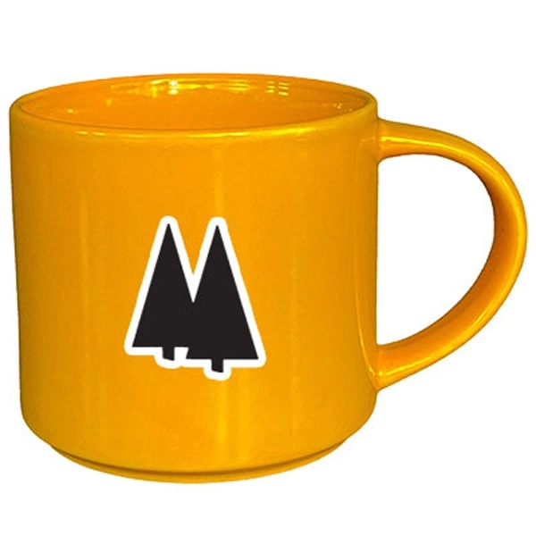 16 oz. stackable mug made of ceramic with a gloss finish.... from ASI 46573 Cooper & Clement Inc