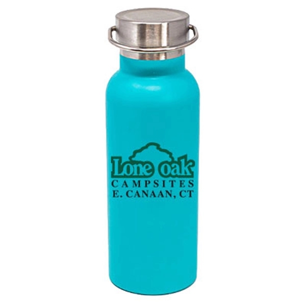 17 oz. double wall stainless steel bottle with vacuum insulation, brushed... from ASI 46573 Cooper & Clement Inc