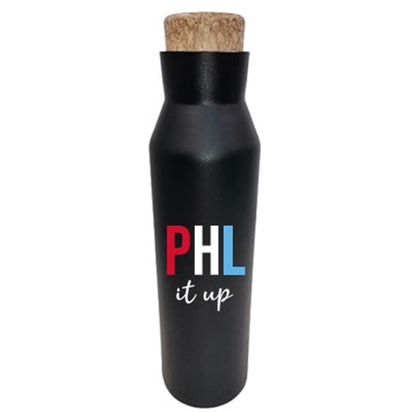 20 oz. stainless steel water bottle with double wall vacuum insulation... from ASI 46573 Cooper & Clement Inc