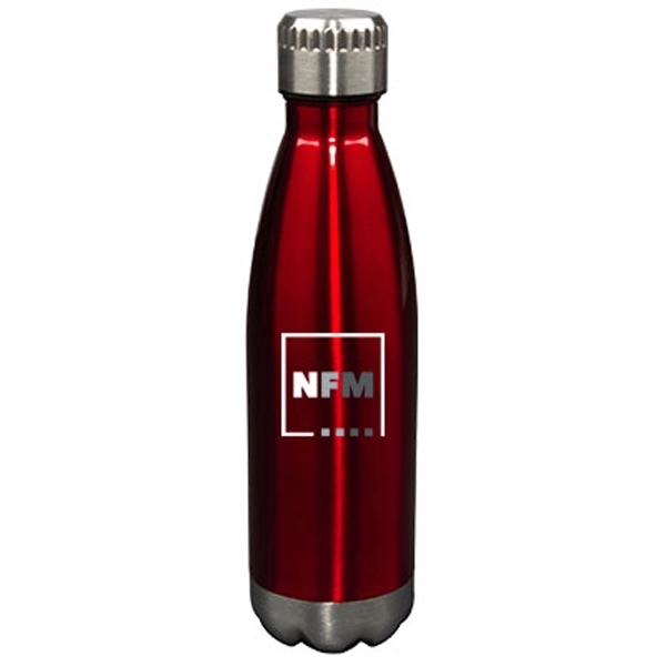 17 oz. stainless steel sports water bottle with screw-on lid and... from ASI 46573 Cooper & Clement Inc