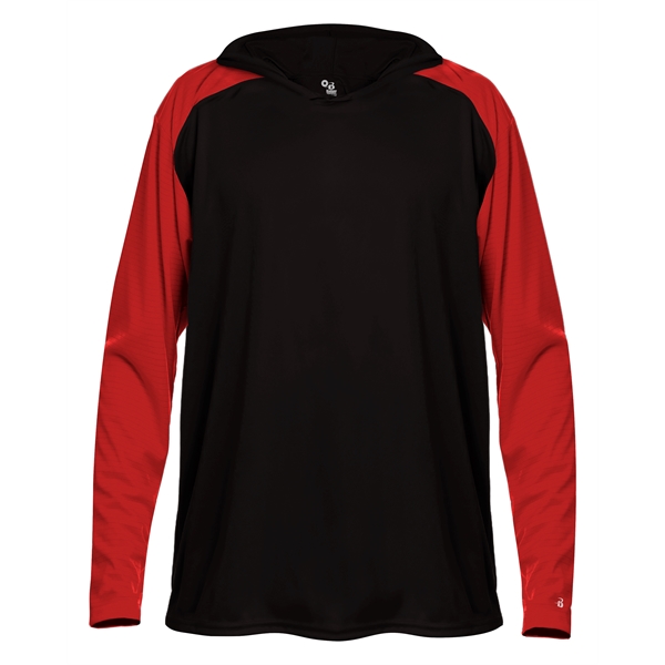 Breakout Hood Tee made of 100% Polyester moisture management/antimicrobial performance fabric.... from ASI 37461 Augusta Sportswear