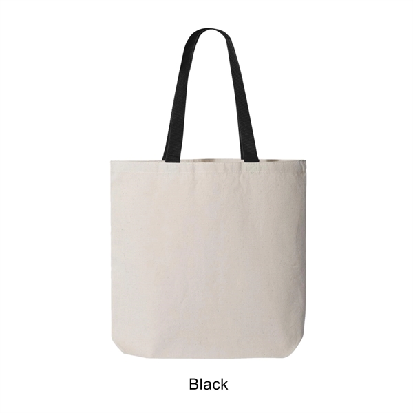 10 oz. 100% cotton canvas tote bag / shopping bag with... from ASI 41511 Brainchild USA Inc / BrainChild Gift Club
