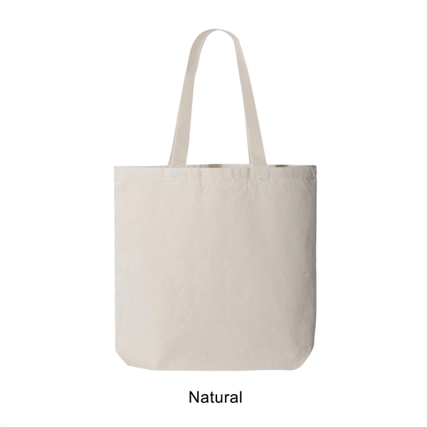 10 oz. 100% cotton canvas tote bag / shopping bag with... from ASI 41511 Brainchild USA Inc / BrainChild Gift Club