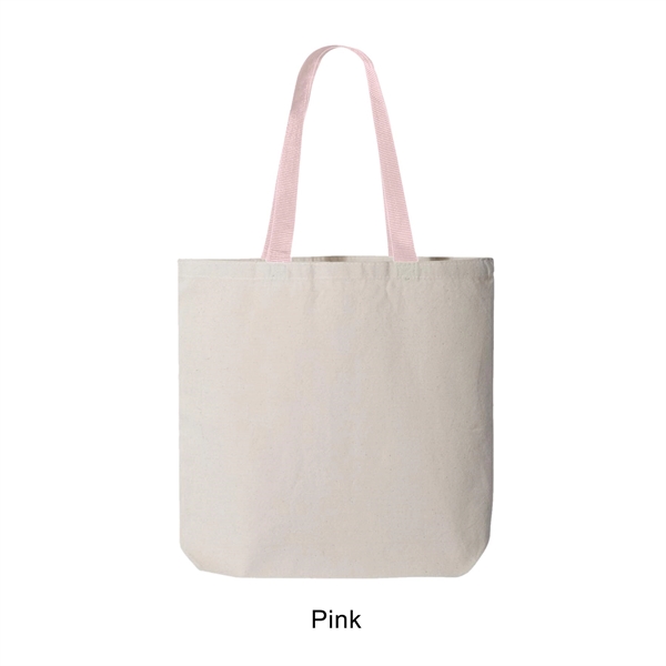 10 oz. 100% cotton canvas tote bag / shopping bag with... from ASI 41511 Brainchild USA Inc / BrainChild Gift Club