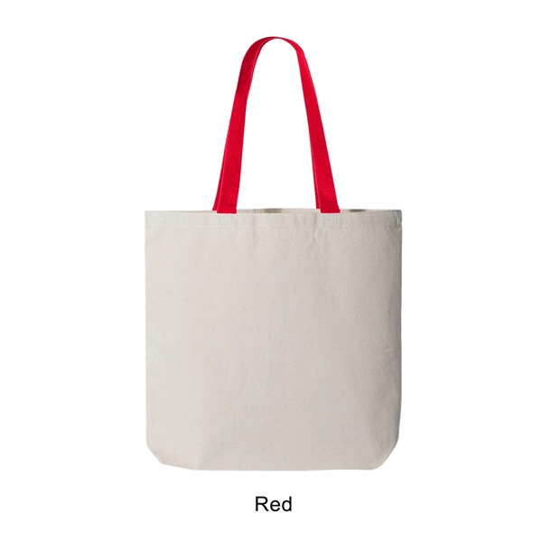10 oz. 100% cotton canvas tote bag / shopping bag with... from ASI 41511 Brainchild USA Inc / BrainChild Gift Club