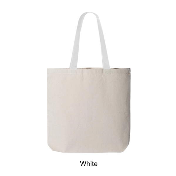 10 oz. 100% cotton canvas tote bag / shopping bag with... from ASI 41511 Brainchild USA Inc / BrainChild Gift Club