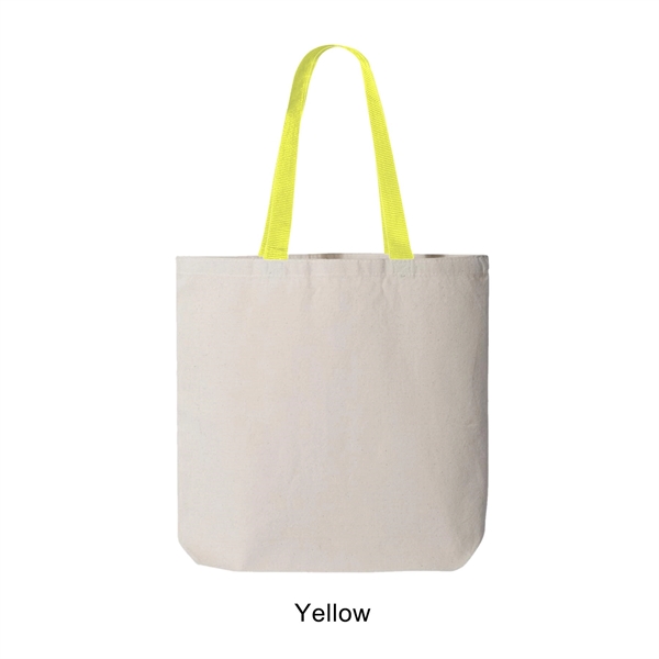 10 oz. 100% cotton canvas tote bag / shopping bag with... from ASI 41511 Brainchild USA Inc / BrainChild Gift Club