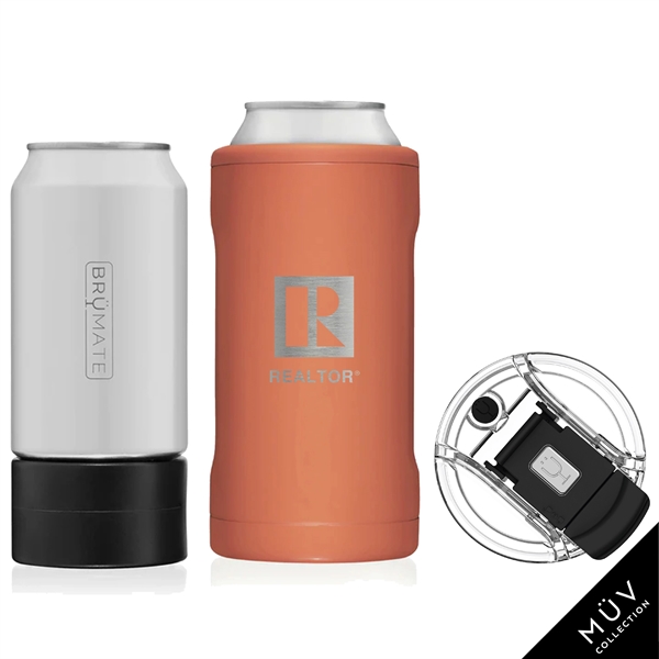BruMate Hopsulator TriO 3-in-1 stainless steel insulated drink sleeve and tumbler.... from ASI 61005 Hirsch Gift Inc