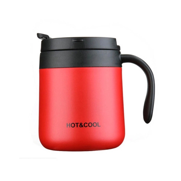 17 oz. Stainless steel thermal mug with 1 color silkscreen imprint... from ASI 37218 Athena Promo (tm)