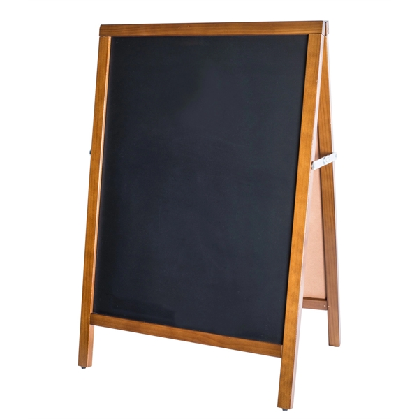 36" x 24" wooden two-sided menu chalkboard with steel hinges.... from ASI 76730 Peerless Umbrella Co Inc / Threads By Peerless