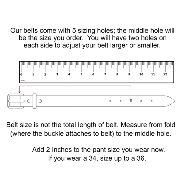 100% Genuine Leather 1.25" belts. 3 colors (black, chestnut & medium... from ASI 75126 Oowee Products