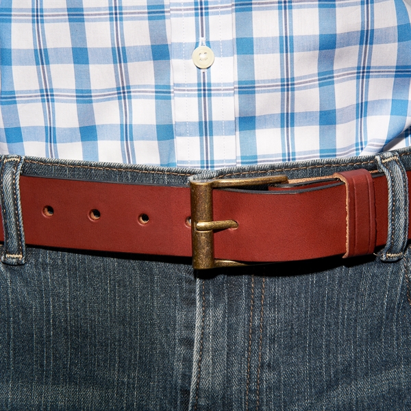 100% Genuine Leather 1.5" men's belts. 3 colors (black, chestnut &... from ASI 75126 Oowee Products