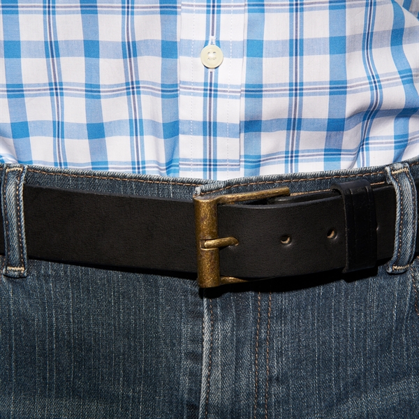 100% Genuine Leather 1.5" men's belts. 3 colors (black, chestnut &... from ASI 75126 Oowee Products