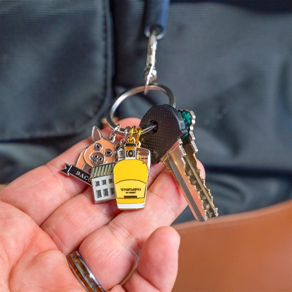 Impress with a custom die struck 4 charm keychain.... from ASI 61966 HPG / BCG Creations HPG Gold