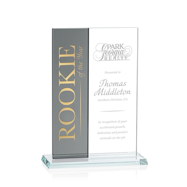 Vertical Award- Grey/Starfire.... from ASI 84592 St Regis Group / Prestige Glass