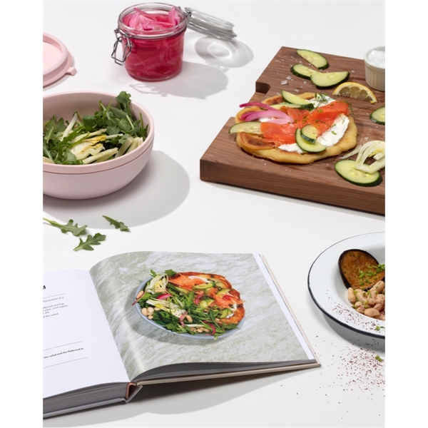 Ceramic lunch bowl with 34 oz. capacity, protective non-slip exterior, lid... from ASI 56070 Gemline / Gemline®