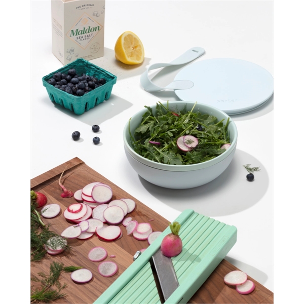 Ceramic lunch bowl with 34 oz. capacity, protective non-slip exterior, lid... from ASI 56070 Gemline / Gemline®