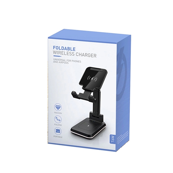 Portable and foldable phone stand for recharging phones... from ASI 63776 KTI Networks Inc / KTI Promo