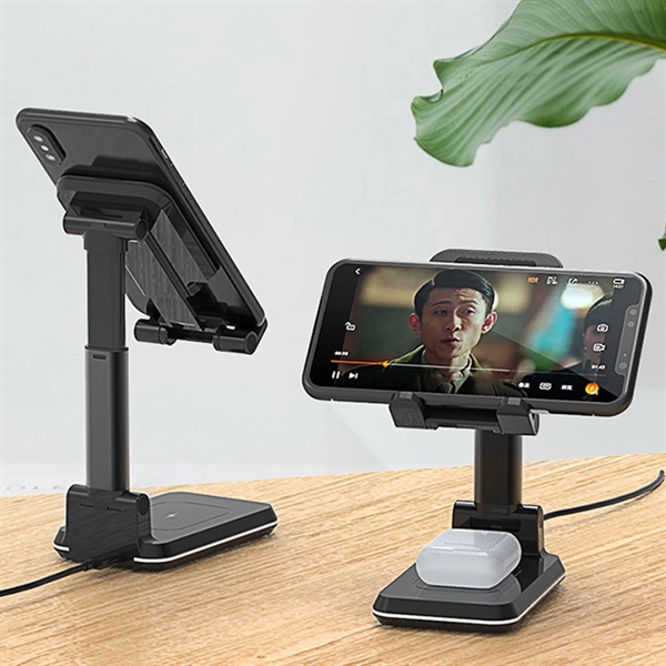 Portable and foldable phone stand for recharging phones... from ASI 63776 KTI Networks Inc / KTI Promo