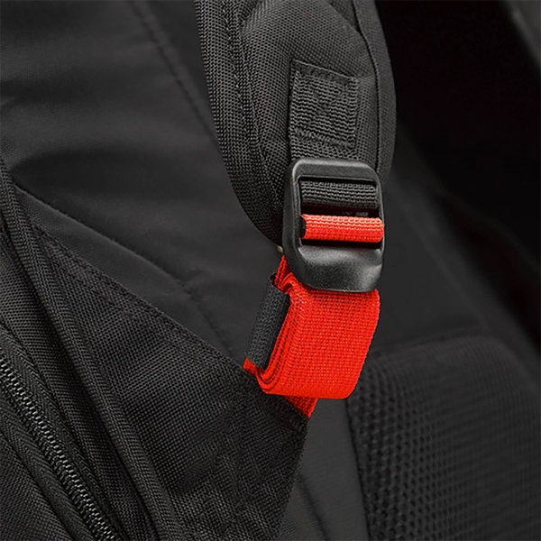 16" laptop backpack with front pocket, organization panel, zippered safety pocket... from ASI 61005 Hirsch Gift Inc