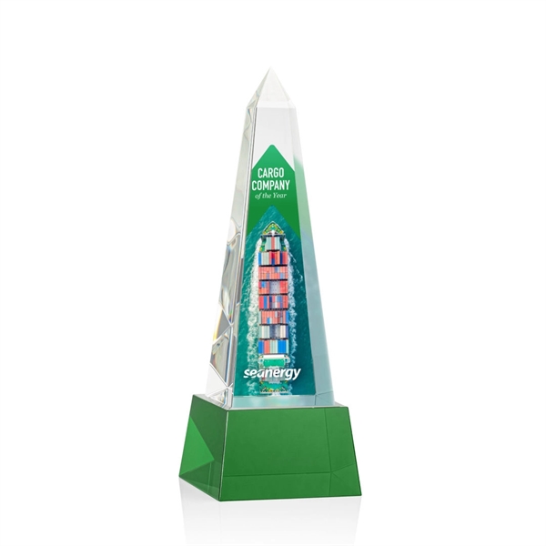 Master Obelisk VividPrint™ Award on Base - Green... from ASI 84592 St Regis Group / St Regis