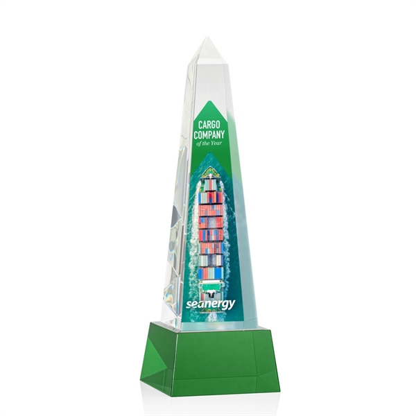 Master Obelisk VividPrint™ Award on Base - Green... from ASI 84592 St Regis Group / St Regis