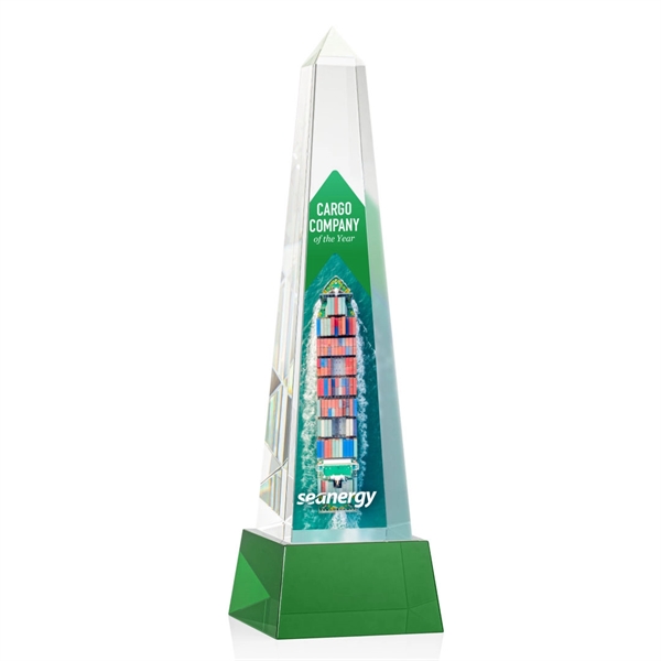 Master Obelisk VividPrint™ Award on Base - Green... from ASI 84592 St Regis Group / St Regis