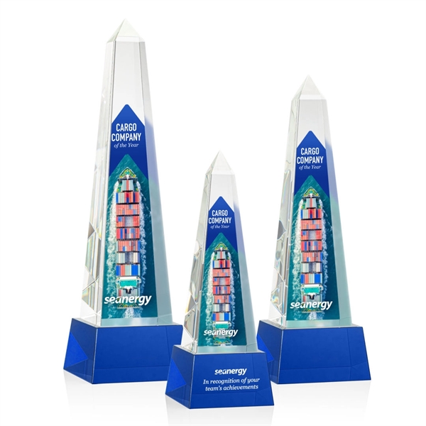 Master Obelisk VividPrint™ Award on Base - Blue... from ASI 84592 St Regis Group / St Regis