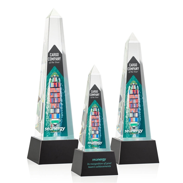 Master Obelisk VividPrint™ Award on Base - Black... from ASI 84592 St Regis Group / St Regis
