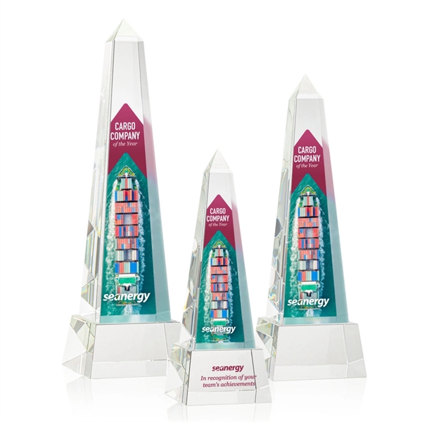 Master Obelisk VividPrint™ Award on Base - Clear... from ASI 84592 St Regis Group / St Regis