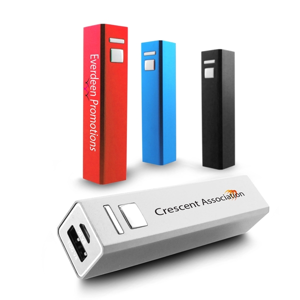 3 3/4" x 7/8" x 7/8" Portable rechargeable battery that's a... from ASI 63776 KTI Networks Inc / KTI Promo