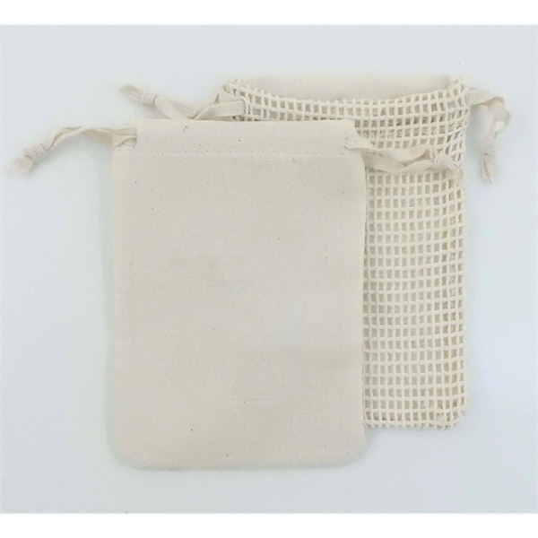 Koa 100% Cotton Mesh Drawstring Bag... from ASI 41630 Brave USA / Brave USA