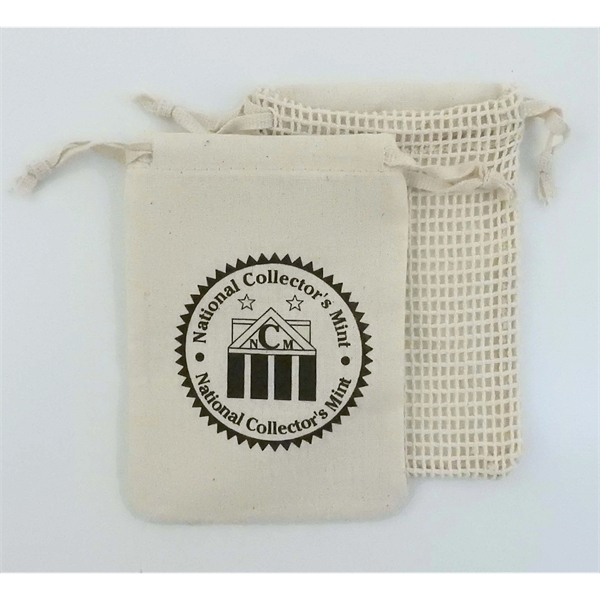 Koa 100% Cotton Mesh Drawstring Bag... from ASI 41630 Brave USA / Brave USA