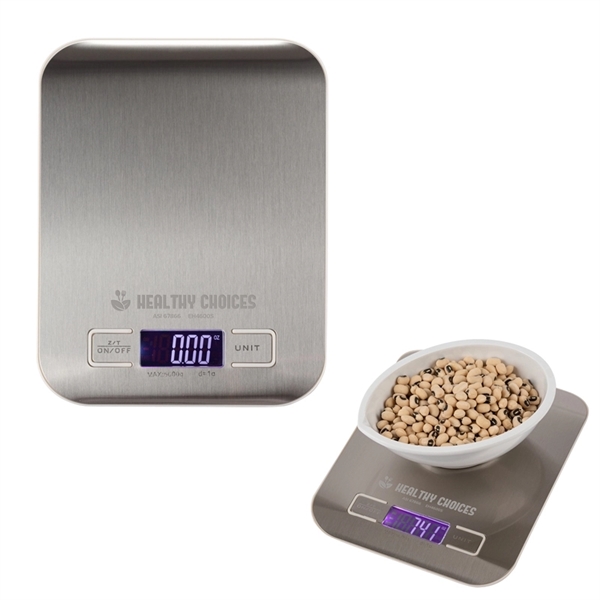 Gitano Steel Digital Food Scale... from ASI 67866 Logomark/Valumark